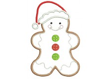 Stickmuster  - Gingerbread Christmas Lebkuchenmann Zipfelmütze